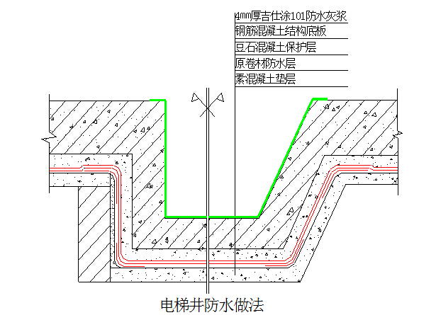 电梯井防水施工